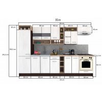 Bucatarie COSSY NEW 310 B1 Wenge / Decor K365